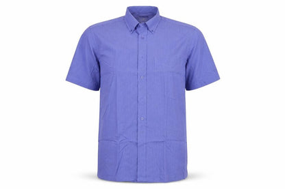 Mens UK Size M Portwest Blue  Button-Up Short Sleeve Casual Shirt