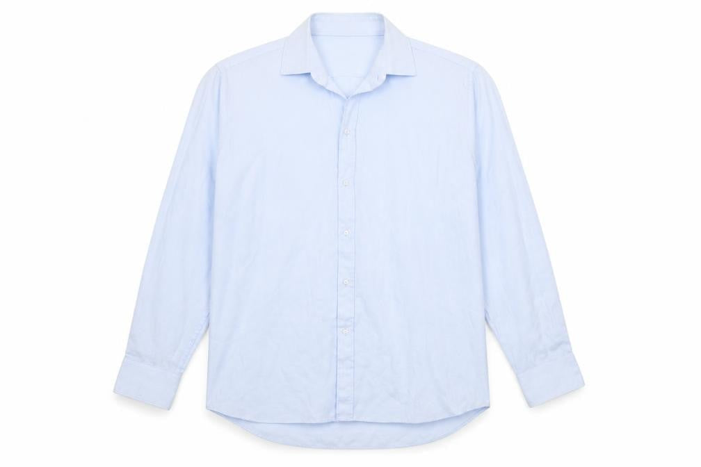 Mens UK Size 17.5 Matalan Blue  Button-Up Long Sleeve Casual Shirt