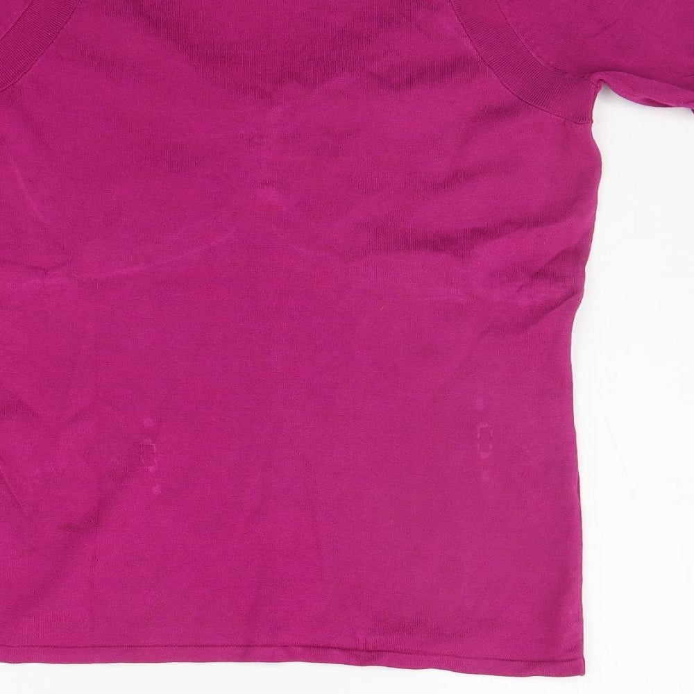 Womens UK Size 10 Kaliko Orange Pullover Jumper