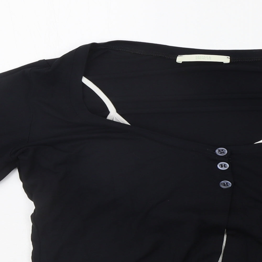 Womens UK Size 14 Marks and Spencer Black Pullover Jumper
