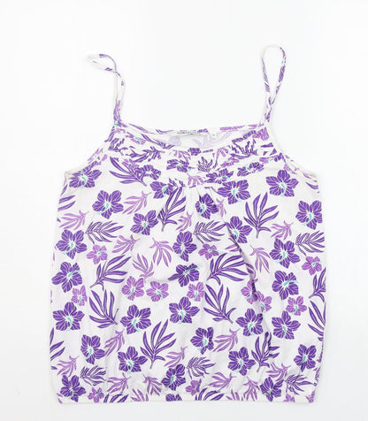 Womens UK Size 12 Debenhams Purple Basic Tank