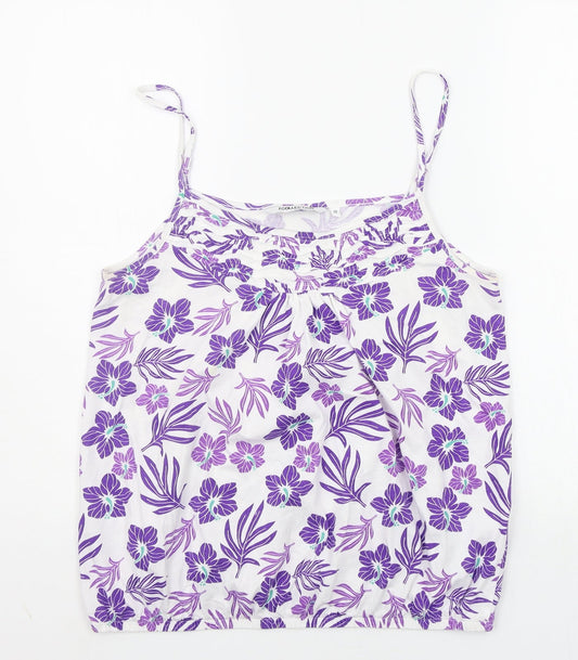 Womens UK Size 12 Debenhams Purple Basic Tank