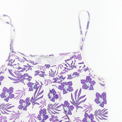 Womens UK Size 12 Debenhams Purple Basic Tank