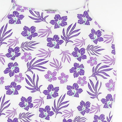 Womens UK Size 12 Debenhams Purple Basic Tank