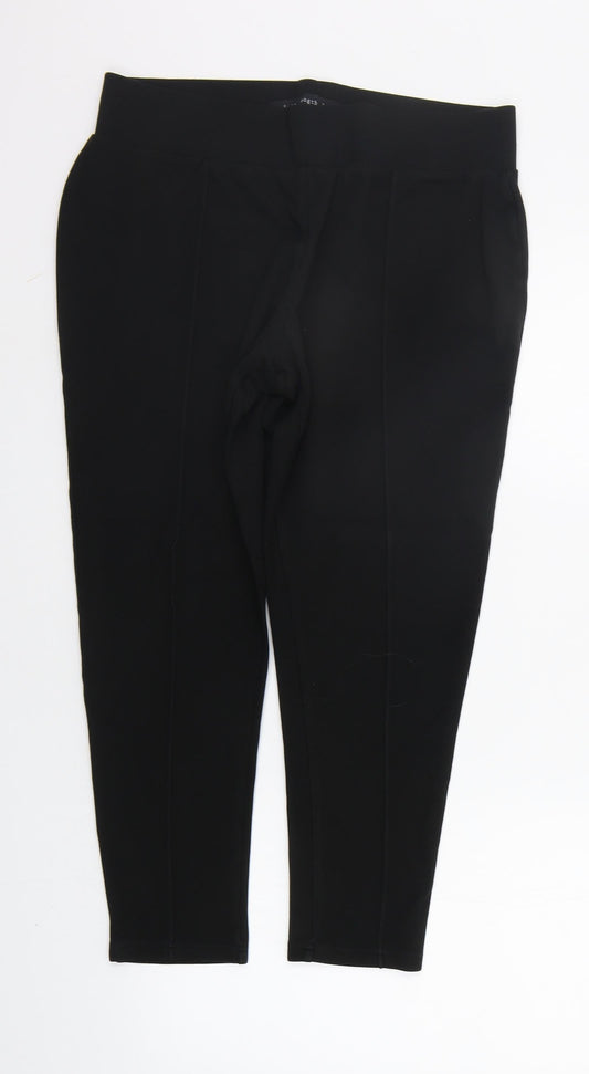 Womens UK Size 12 NEXT Regular Fit  Black Trousers