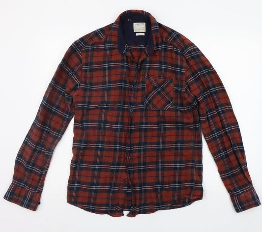 Womens UK Size 8 Select Orange Basic Button-Up