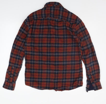Womens UK Size 8 Select Orange Basic Button-Up
