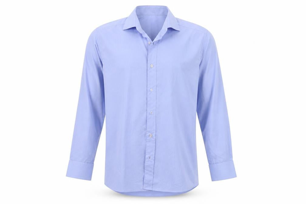 Mens UK Size L nico dolce Blue  Button-Up Long Sleeve Casual Shirt