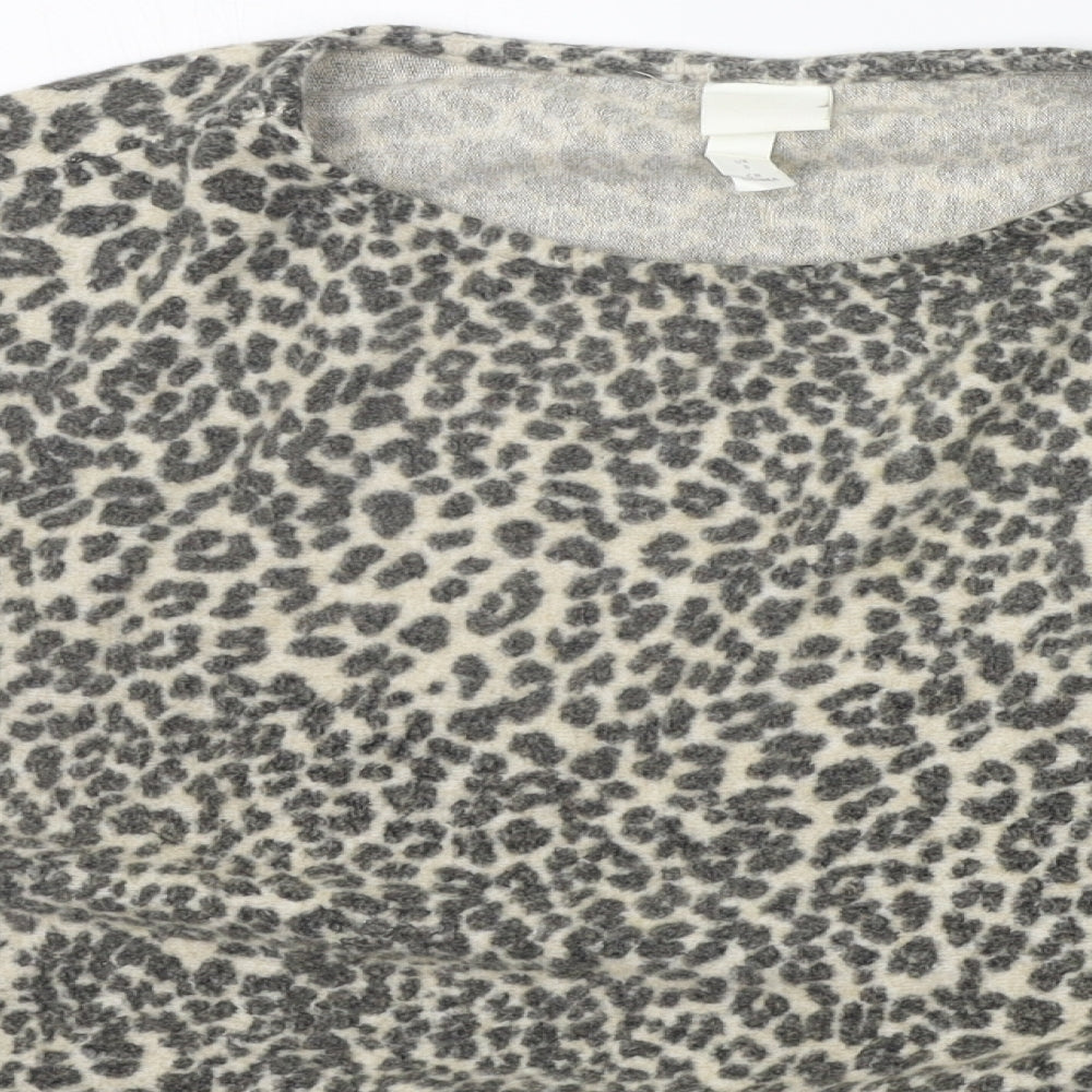 Womens UK Size S H&M Grey Pullover Jumper