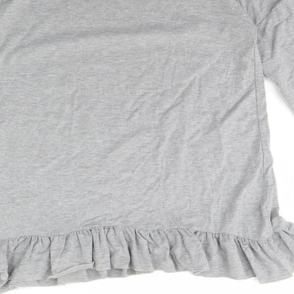 love pink lilly Girls Grey   Basic Blouse Size 13 Years