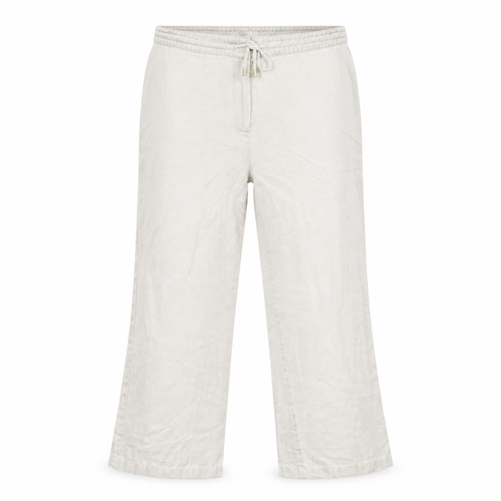 Womens UK Size 36 in Preworn Regular Fit Cropped Beige Trousers