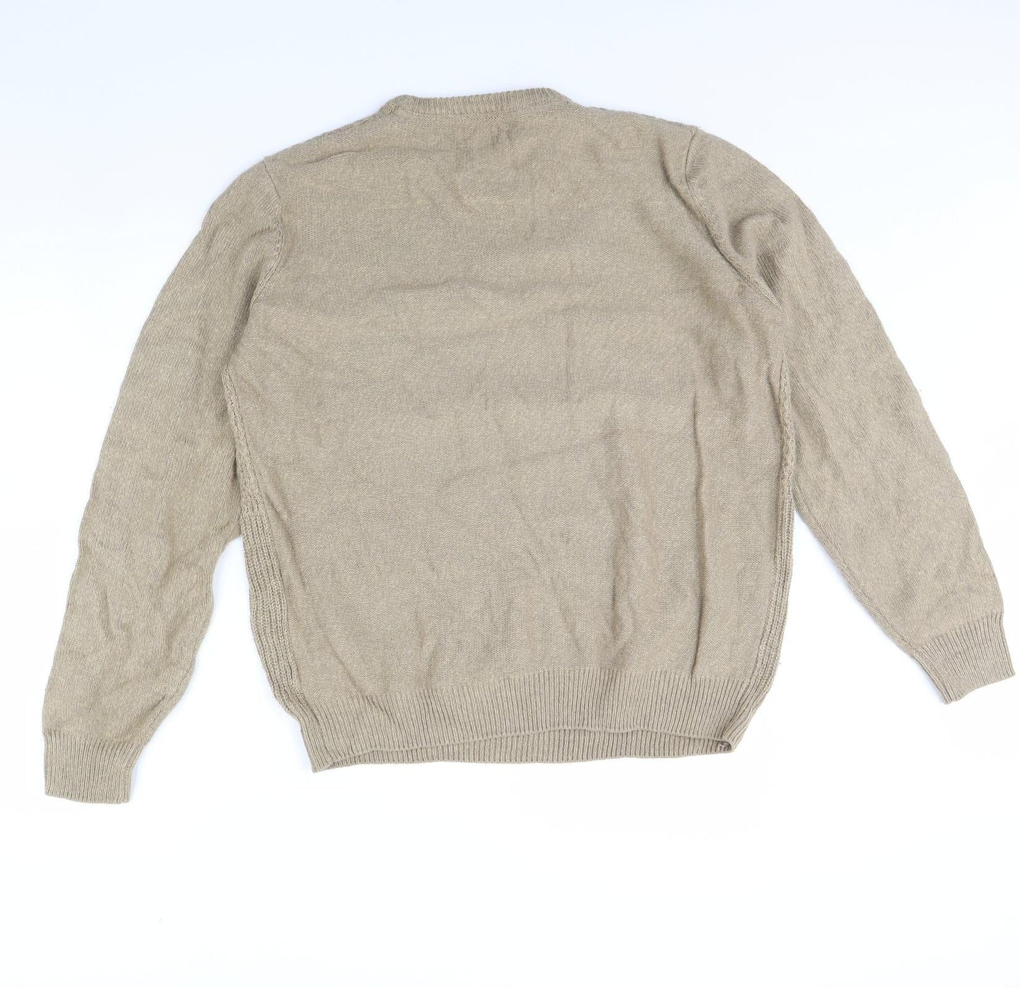 boston crew Mens Beige   Pullover Jumper Size L