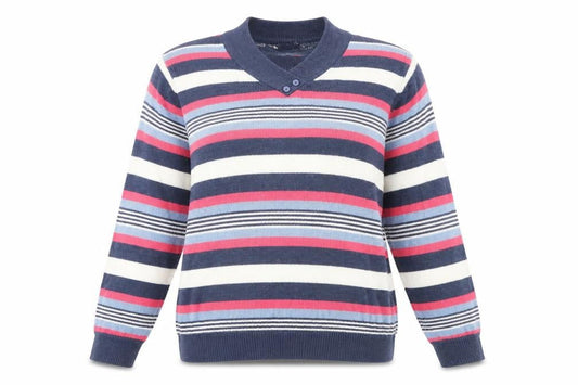 Womens UK Size L Isle Blue Pullover Jumper