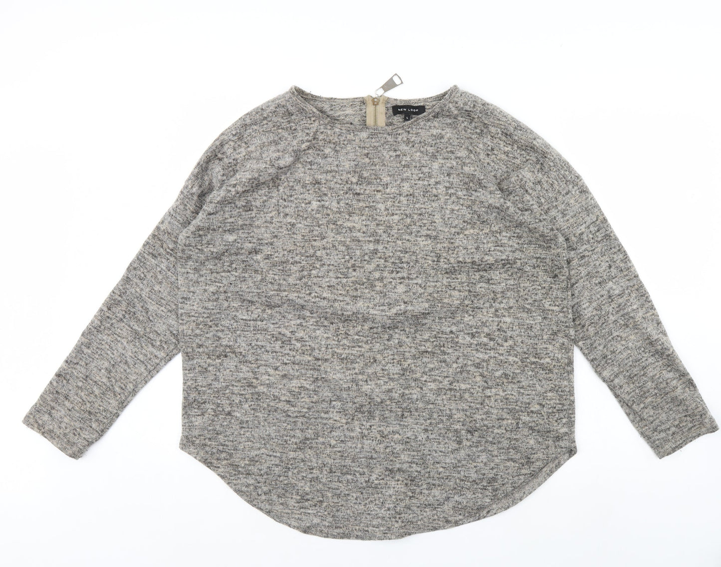 Womens UK Size L New Look Beige Pullover Jumper