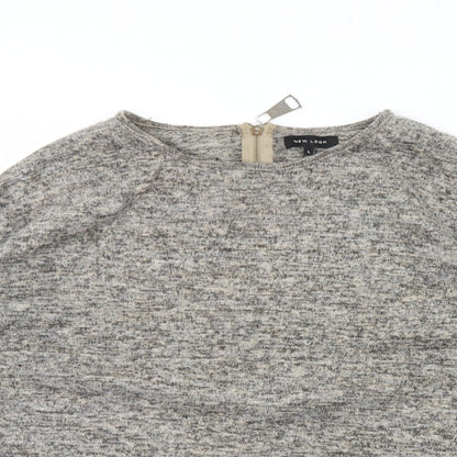 Womens UK Size L New Look Beige Pullover Jumper