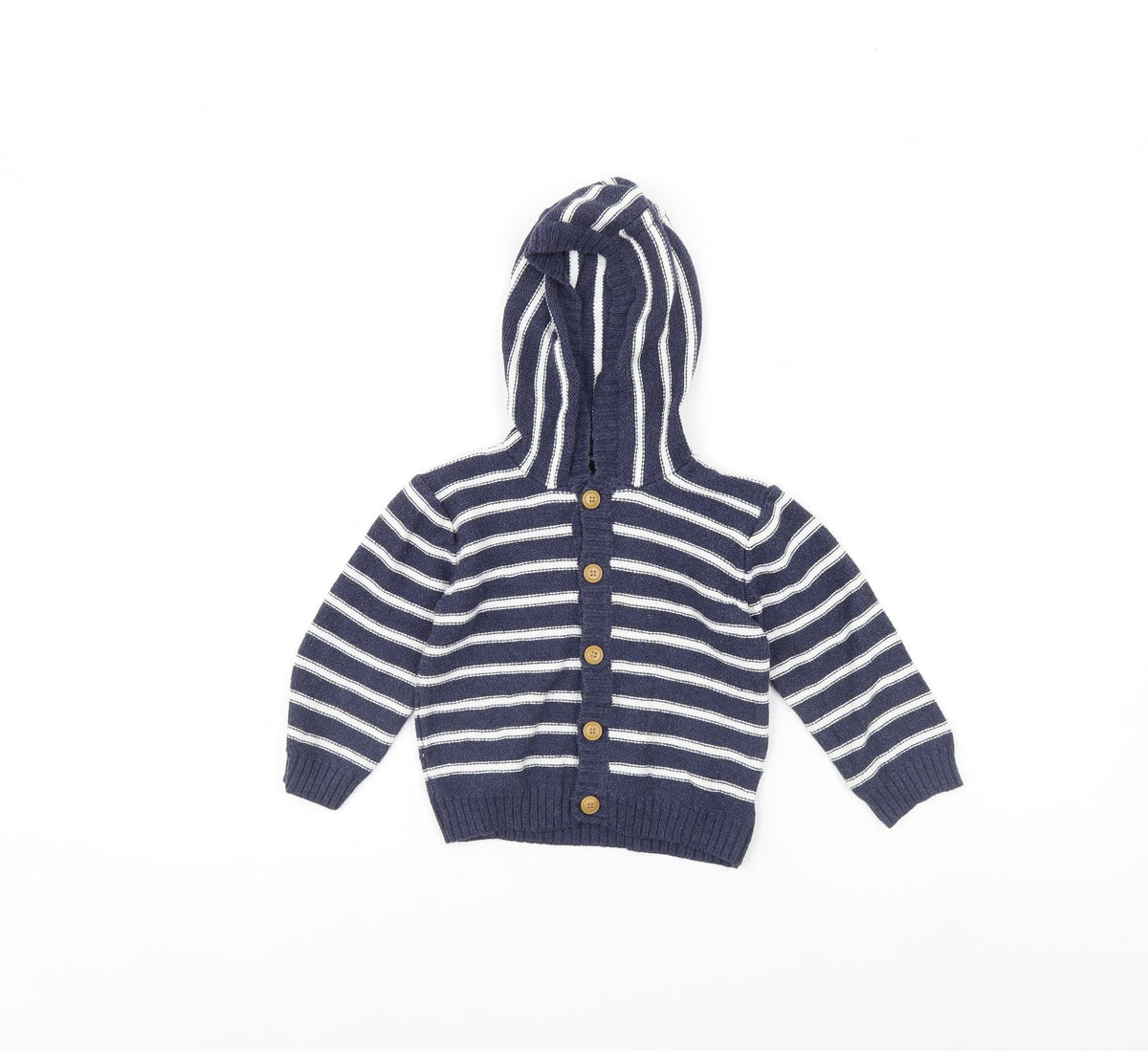 Nutmeg Baby Blue Striped  Jacket  Size 12 Months