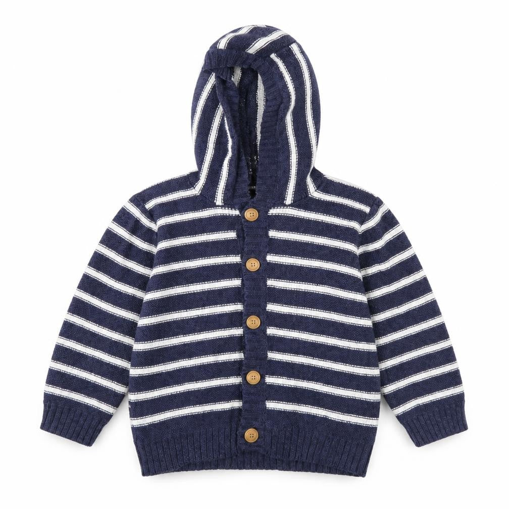 Nutmeg Baby Blue Striped  Jacket  Size 12 Months