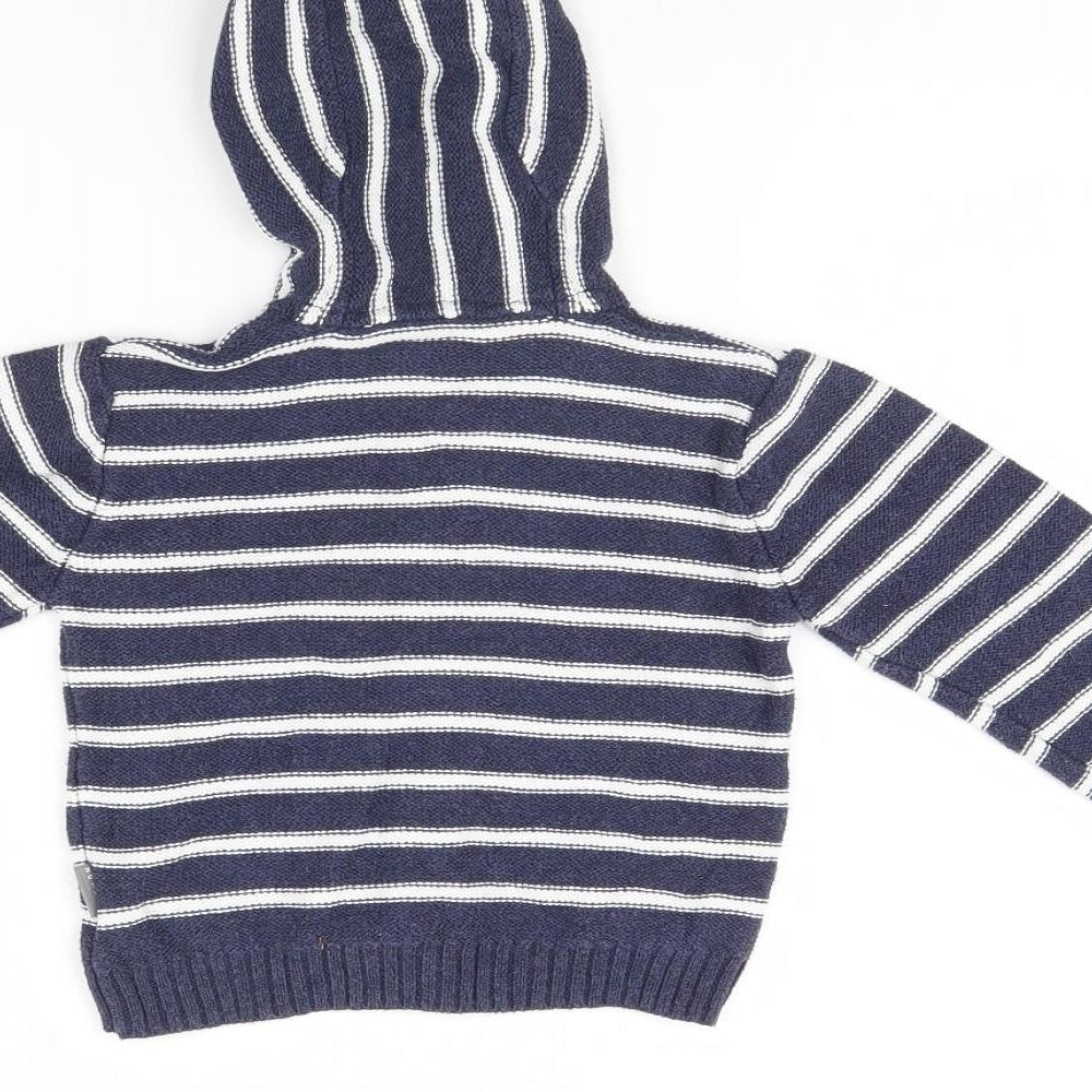 Nutmeg Baby Blue Striped  Jacket  Size 12 Months