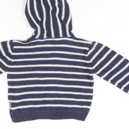 Nutmeg Baby Blue Striped  Jacket  Size 12 Months