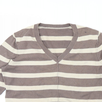 Womens UK Size 14 Debenhams Brown Pullover Jumper
