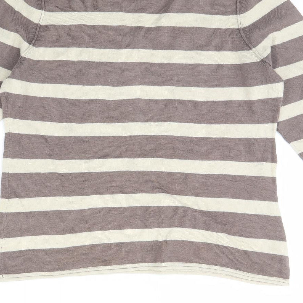 Womens UK Size 14 Debenhams Brown Pullover Jumper