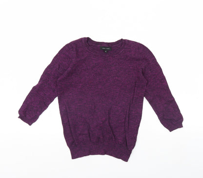 Womens UK Size 6 New Look Purple Pullover Jumper