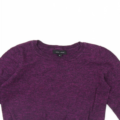 Womens UK Size 6 New Look Purple Pullover Jumper