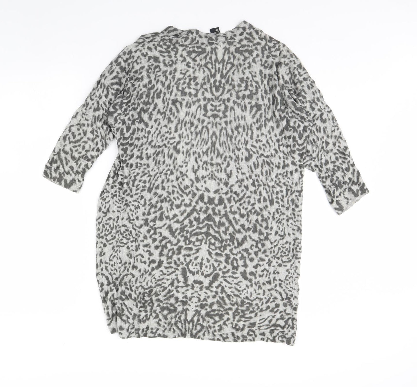 Womens UK Size XS h7m Grey Cardigan Jumper
