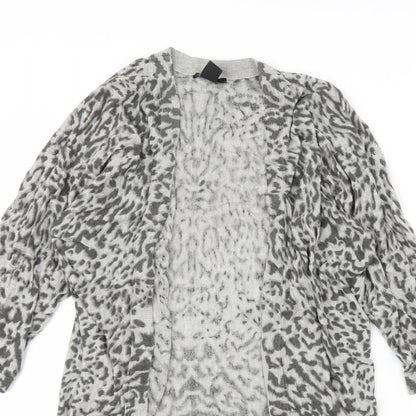 Womens UK Size XS h7m Grey Cardigan Jumper