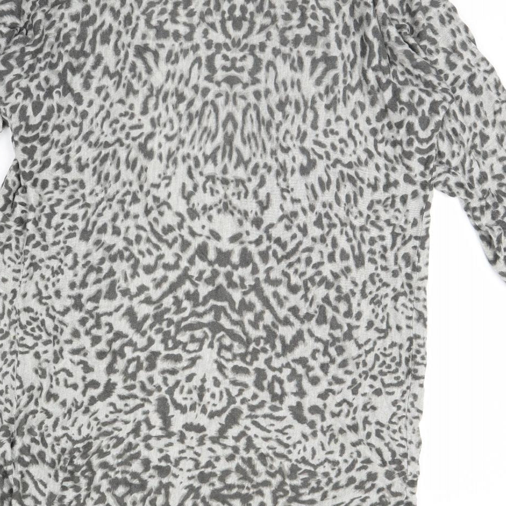 Womens UK Size XS h7m Grey Cardigan Jumper