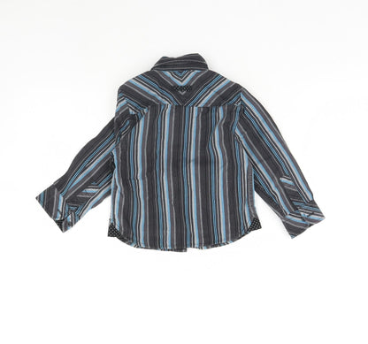 M&S Boys Grey Striped  Basic Button-Up Size 18-24 Months