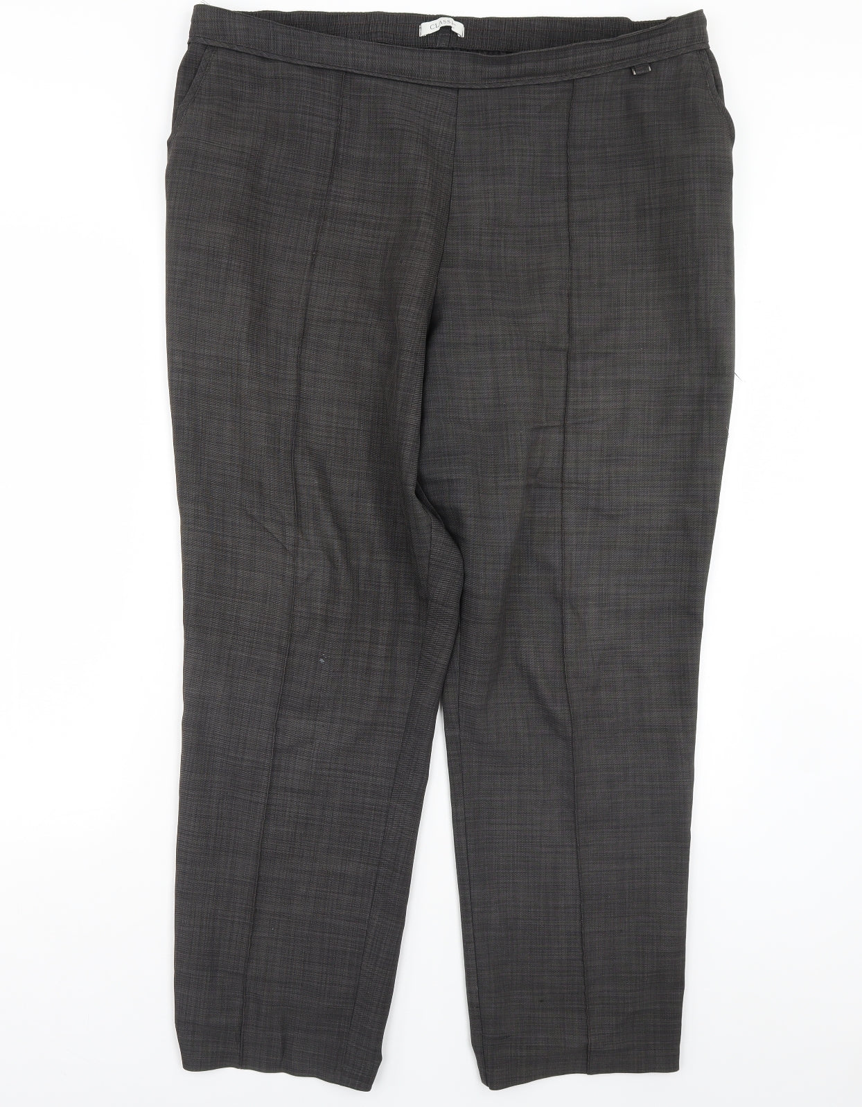 Womens UK Size 18 m&s Regular Fit  Grey Trousers