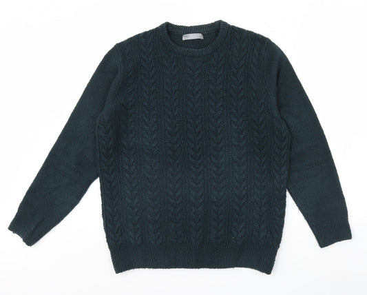 m&s Mens Green   Pullover Jumper Size M