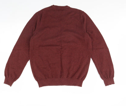 m&s Mens Red   Pullover Jumper Size M