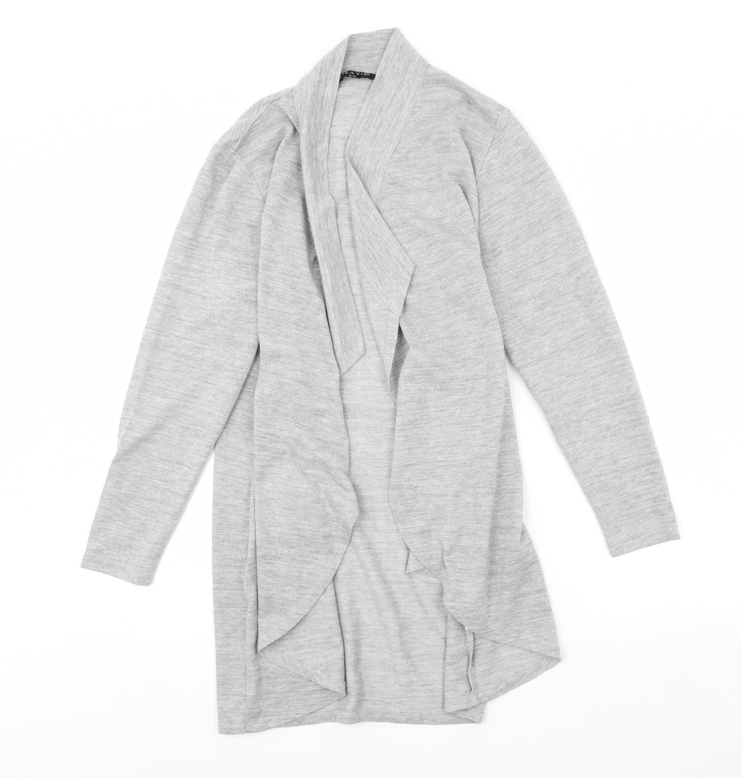 Womens UK Size 12 Viz A Viz Grey Cardigan Jumper