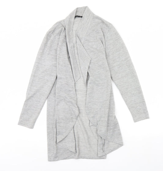 Womens UK Size 12 Viz A Viz Grey Cardigan Jumper
