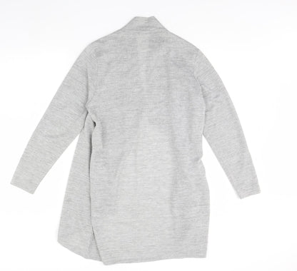 Womens UK Size 12 Viz A Viz Grey Cardigan Jumper
