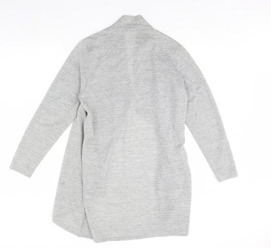 Womens UK Size 12 Viz A Viz Grey Cardigan Jumper
