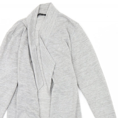 Womens UK Size 12 Viz A Viz Grey Cardigan Jumper