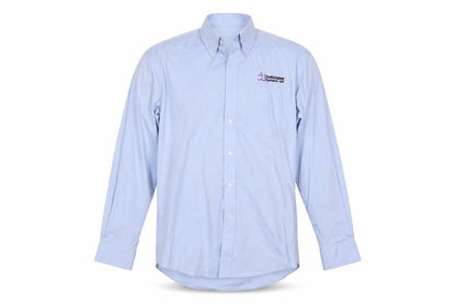 Mens UK Size 15 Kustom Kit Blue  Button-Up Long Sleeve Casual Shirt