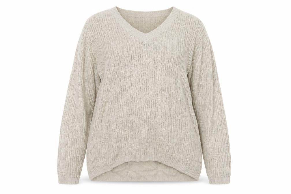 Womens UK Size XL Papaya Beige Pullover Jumper