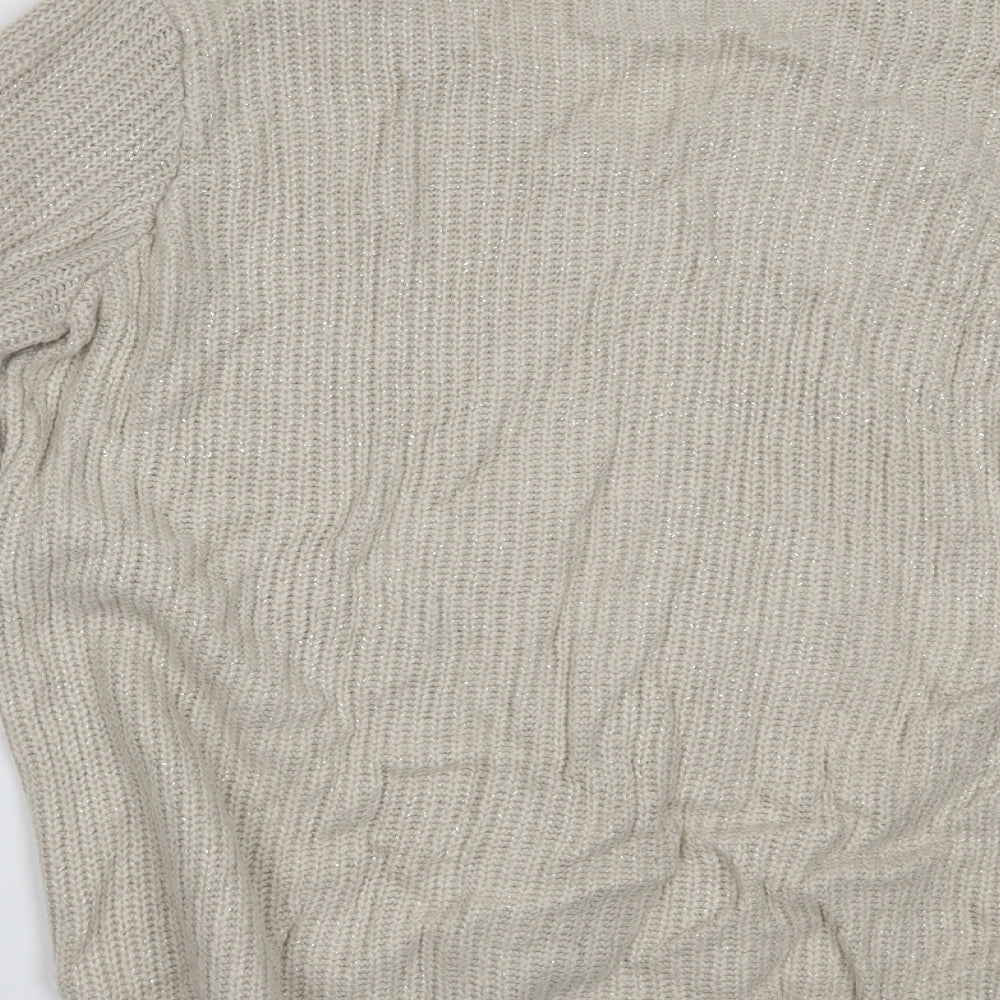 Womens UK Size XL Papaya Beige Pullover Jumper