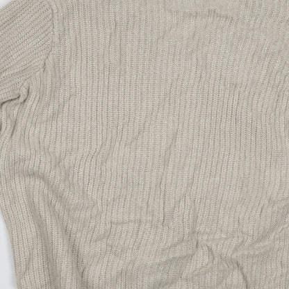 Womens UK Size XL Papaya Beige Pullover Jumper