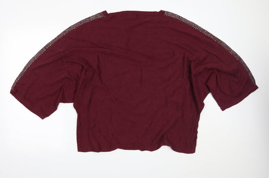 Womens UK Size L NEXT Purple Basic Blouse