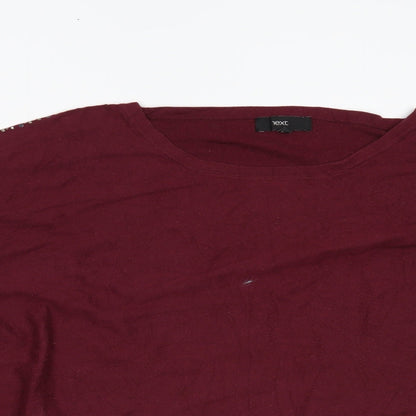 Womens UK Size L NEXT Purple Basic Blouse