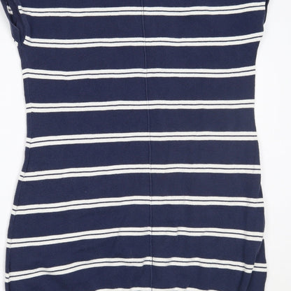 Crew Clothing Womens Blue Striped  Jumper Dress  Size 10