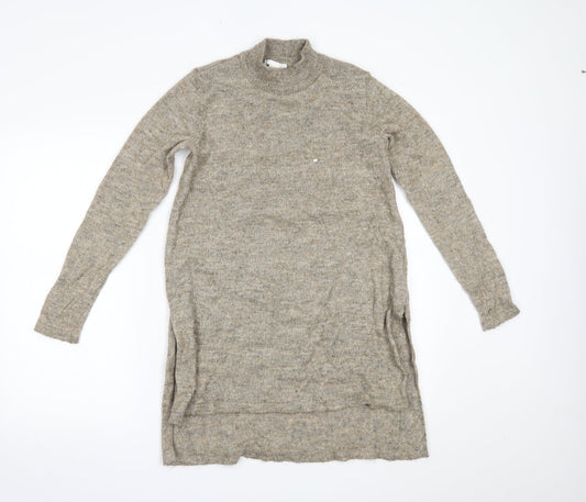 Womens UK Size S H&M Beige Basic Blouse