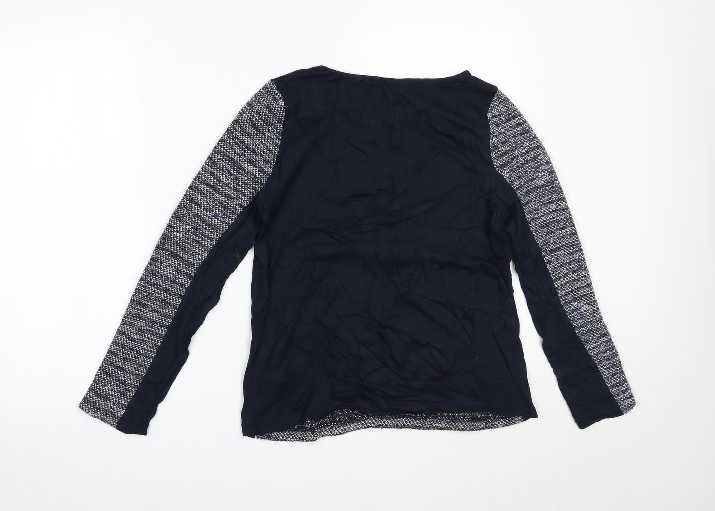 Womens UK Size S Oasis Blue Basic Blouse