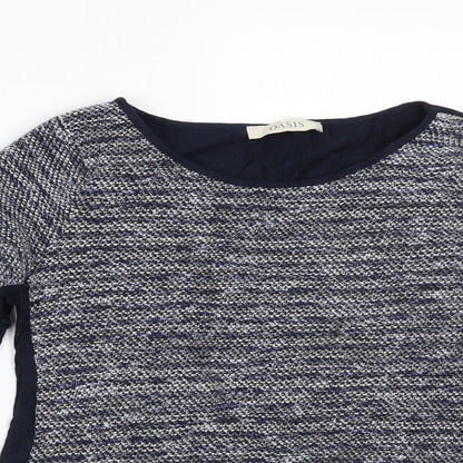 Womens UK Size S Oasis Blue Basic Blouse