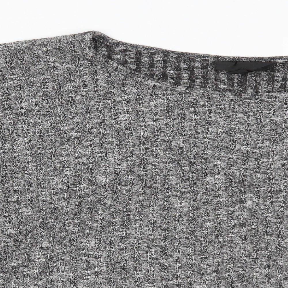 Womens UK Size 12 Topshop Grey Basic Blouse